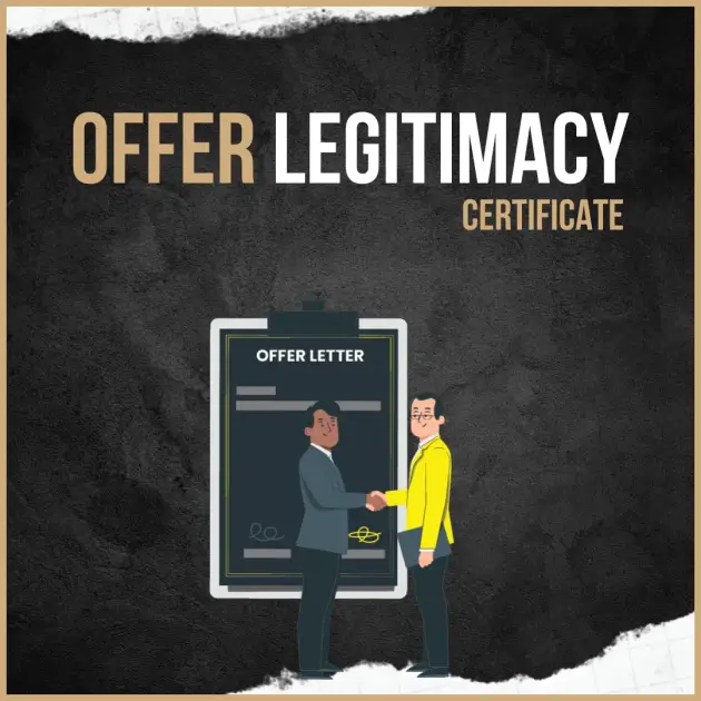Offer Legitimacy Certificate